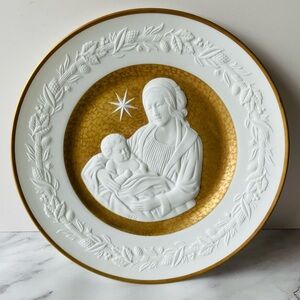 Vintage Franklin Porcelain Silent Night The 1976 Limited Edition Christmas Plate